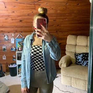 Fake Light Denim Buttonup